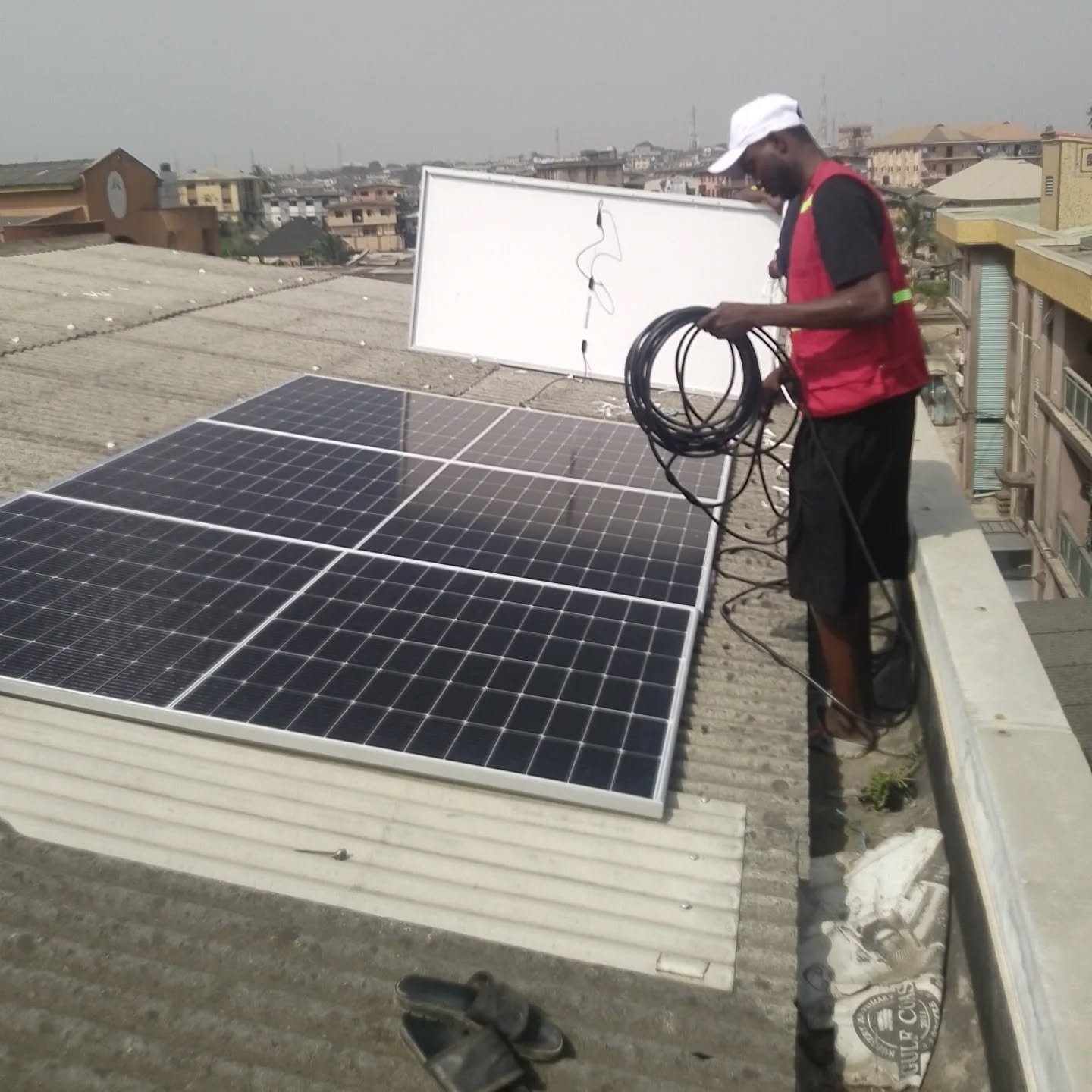 solar panel installation