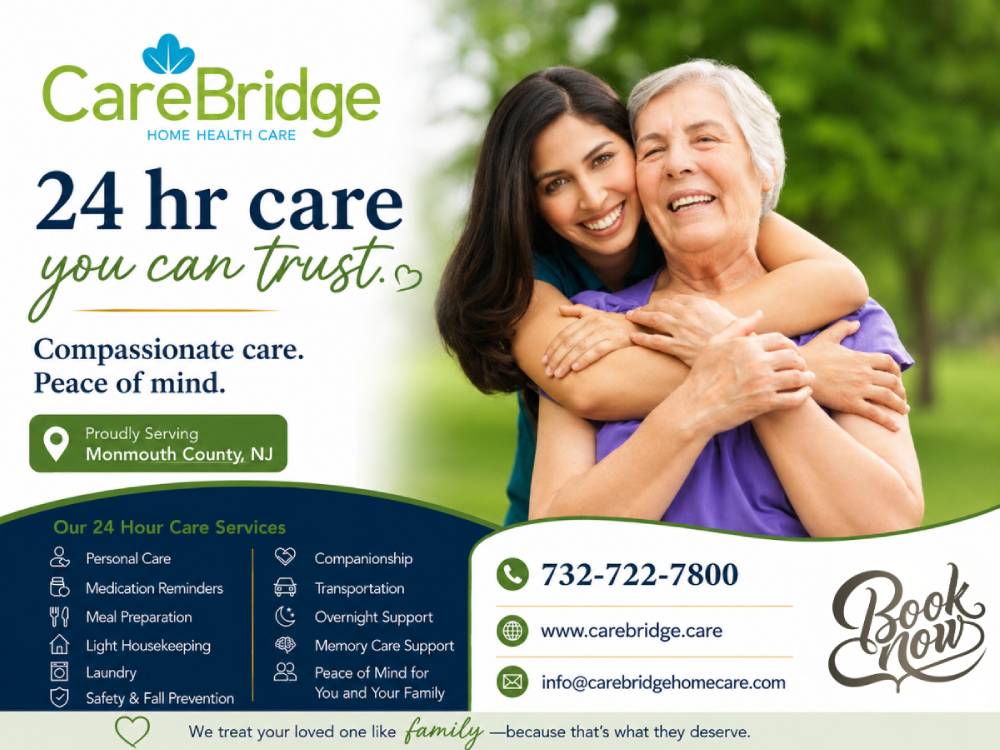 CareBridge Home Care Delivers Trusted 24 Hr Care Services in Ocean County NJ