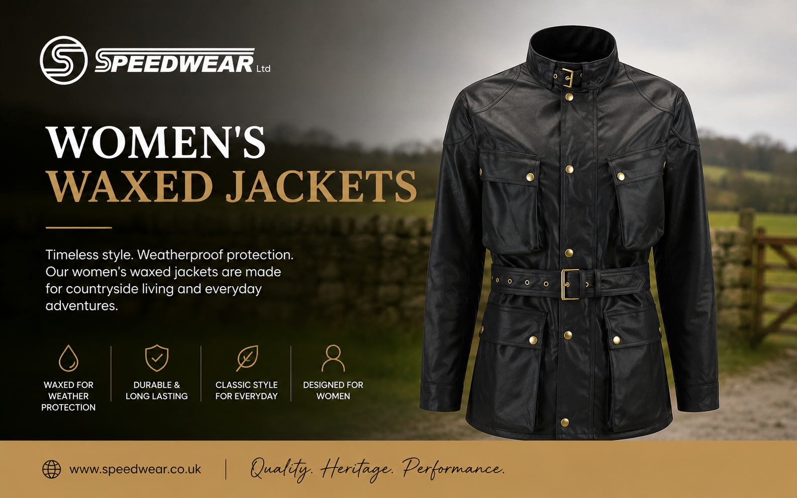Speedwear Showcases Timeless Women’s Waxed Jackets for Everyday Wear