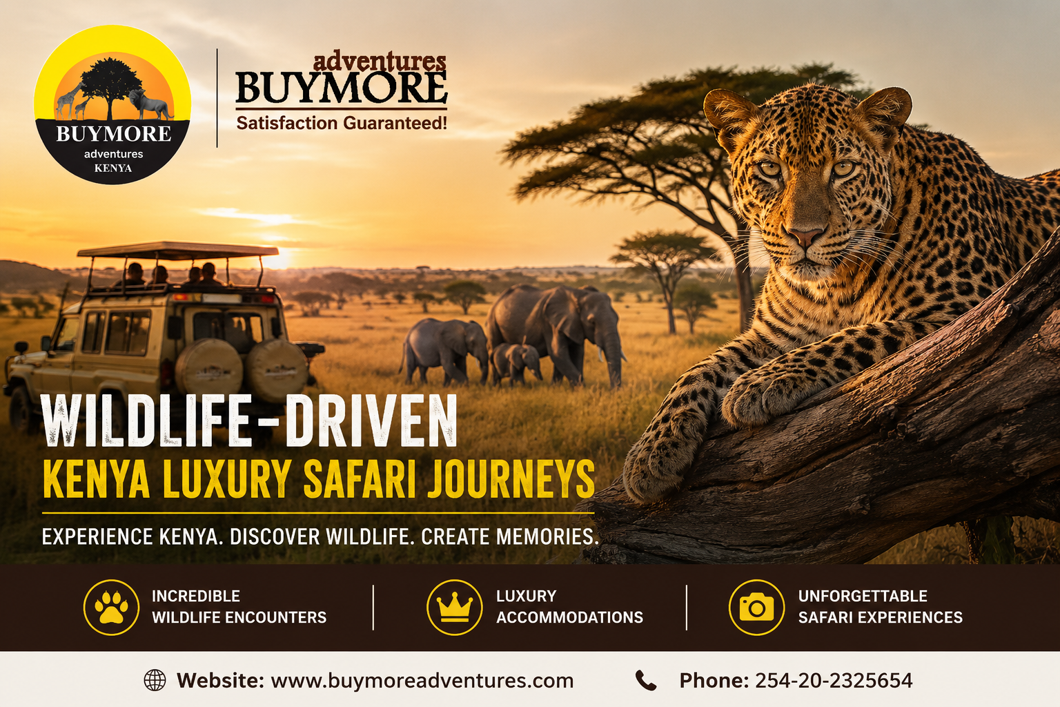 Explore Kenya’s Wildlife in Style with Buy More Adventures Luxury Safari Journeys